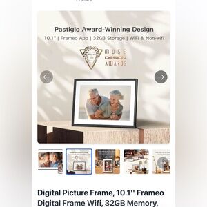 Prestigious Black Digital Picture Frame with WiFi